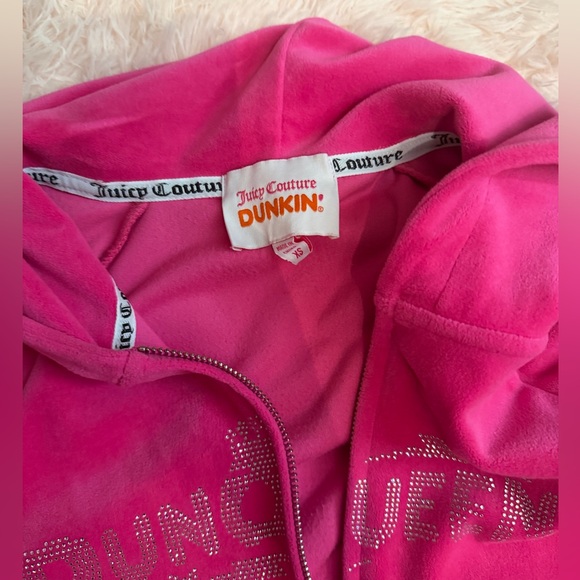 rare Juicy Couture x Dunkin’ velour hoodie - Picture 3 of 8